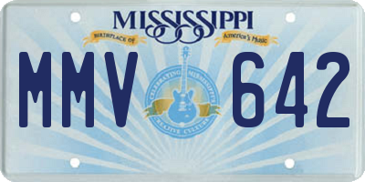 MS license plate MMV642