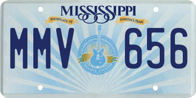 MS license plate MMV656