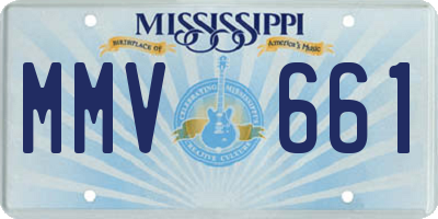 MS license plate MMV661