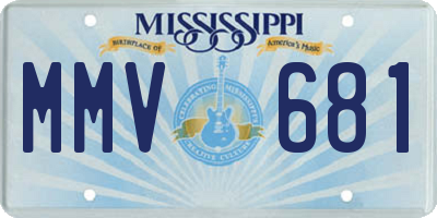 MS license plate MMV681