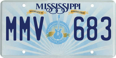 MS license plate MMV683