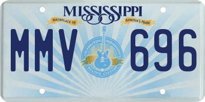 MS license plate MMV696