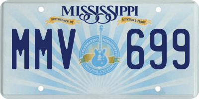 MS license plate MMV699