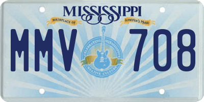 MS license plate MMV708