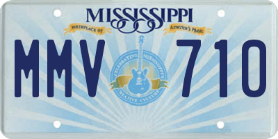MS license plate MMV710