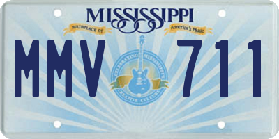 MS license plate MMV711
