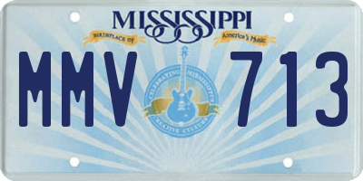 MS license plate MMV713