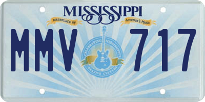 MS license plate MMV717