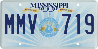 MS license plate MMV719