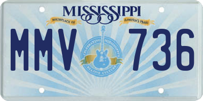 MS license plate MMV736