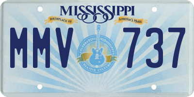 MS license plate MMV737