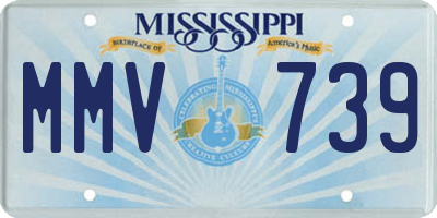 MS license plate MMV739