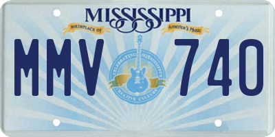 MS license plate MMV740
