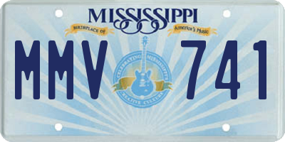 MS license plate MMV741