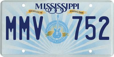 MS license plate MMV752
