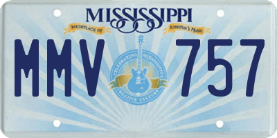 MS license plate MMV757