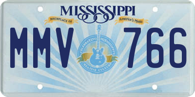 MS license plate MMV766