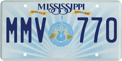 MS license plate MMV770