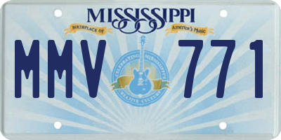 MS license plate MMV771