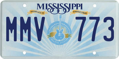 MS license plate MMV773