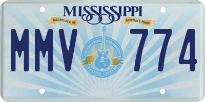 MS license plate MMV774