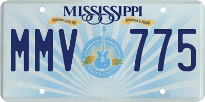 MS license plate MMV775