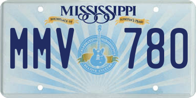MS license plate MMV780
