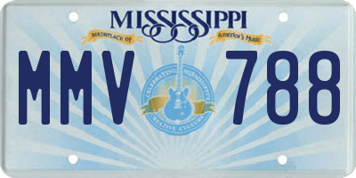 MS license plate MMV788