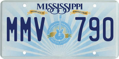 MS license plate MMV790