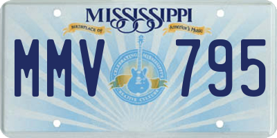 MS license plate MMV795