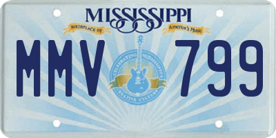 MS license plate MMV799