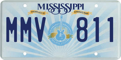 MS license plate MMV811