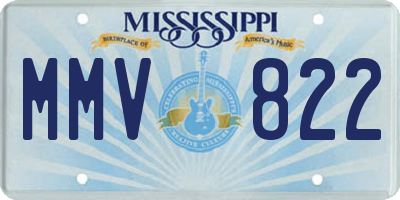 MS license plate MMV822
