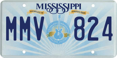 MS license plate MMV824