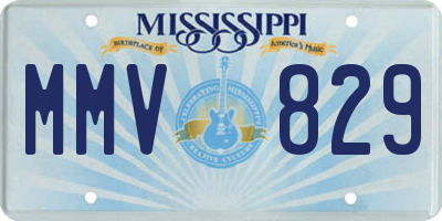 MS license plate MMV829