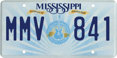 MS license plate MMV841