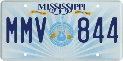 MS license plate MMV844