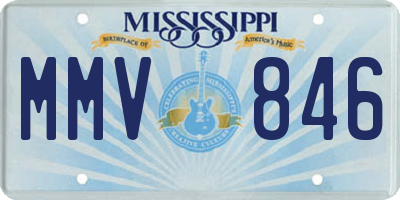 MS license plate MMV846