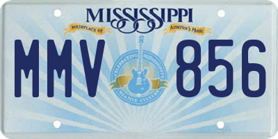 MS license plate MMV856