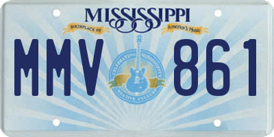 MS license plate MMV861