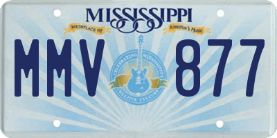 MS license plate MMV877