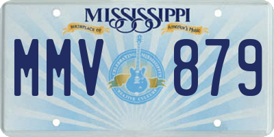 MS license plate MMV879