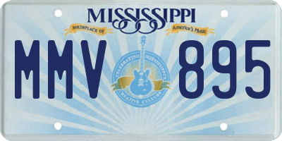 MS license plate MMV895