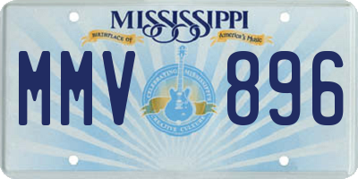 MS license plate MMV896