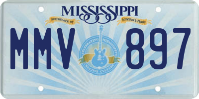 MS license plate MMV897