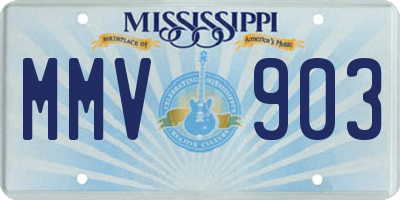 MS license plate MMV903