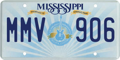 MS license plate MMV906