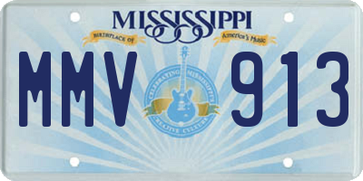 MS license plate MMV913