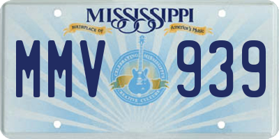 MS license plate MMV939