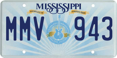 MS license plate MMV943